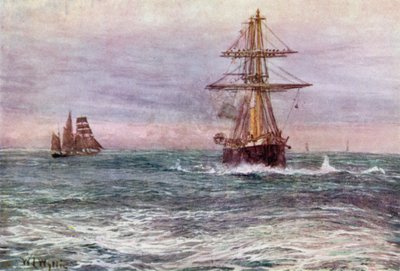 El viejo "Invencible", 1872 de William Lionel Wyllie